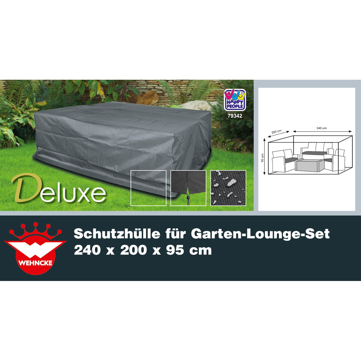 Deluxe Schutzhülle für Lounge-Set 240x200x95 cm Bild 2