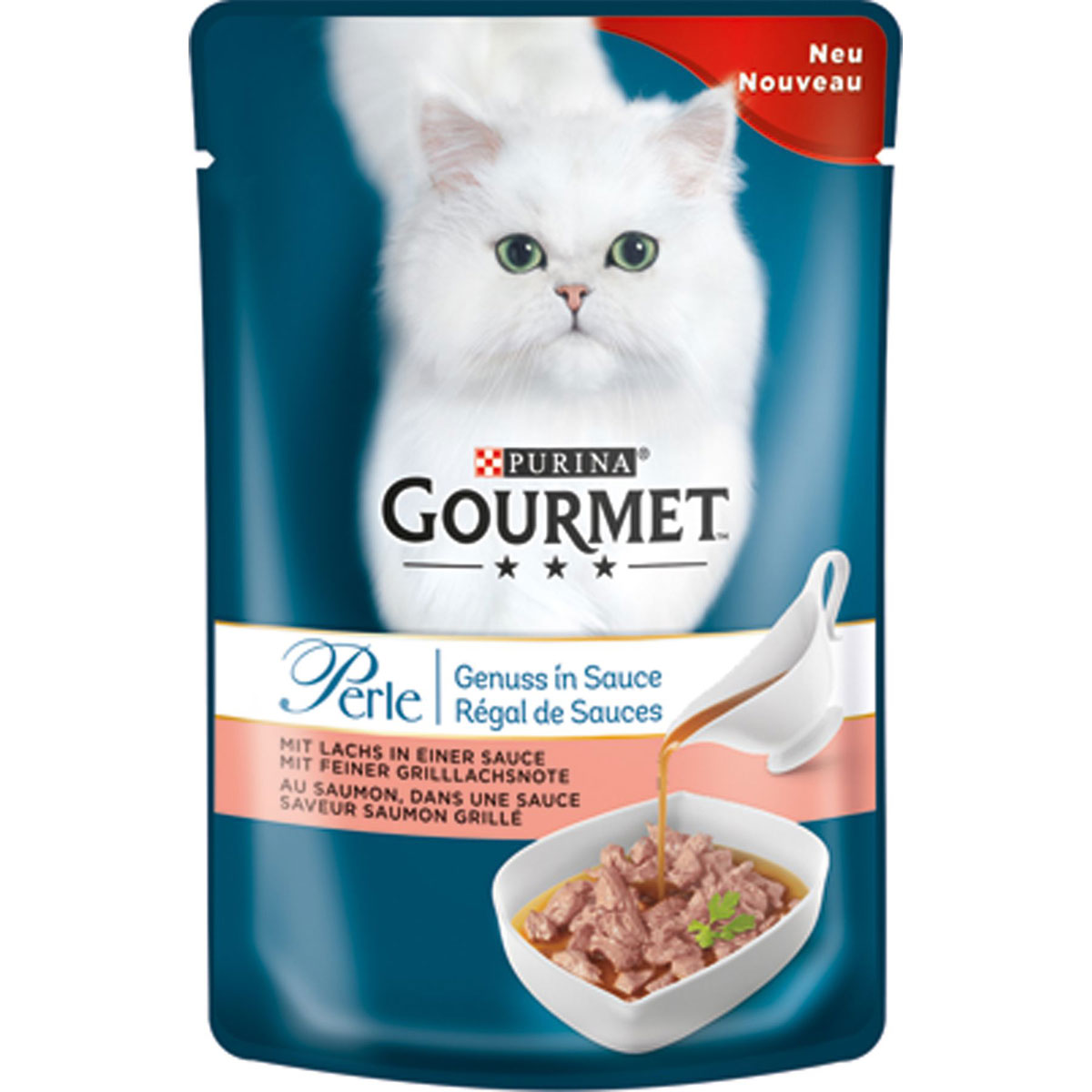 Gourmet Portionsbeutel Perle Genuss in Sauce Lachs 85 g