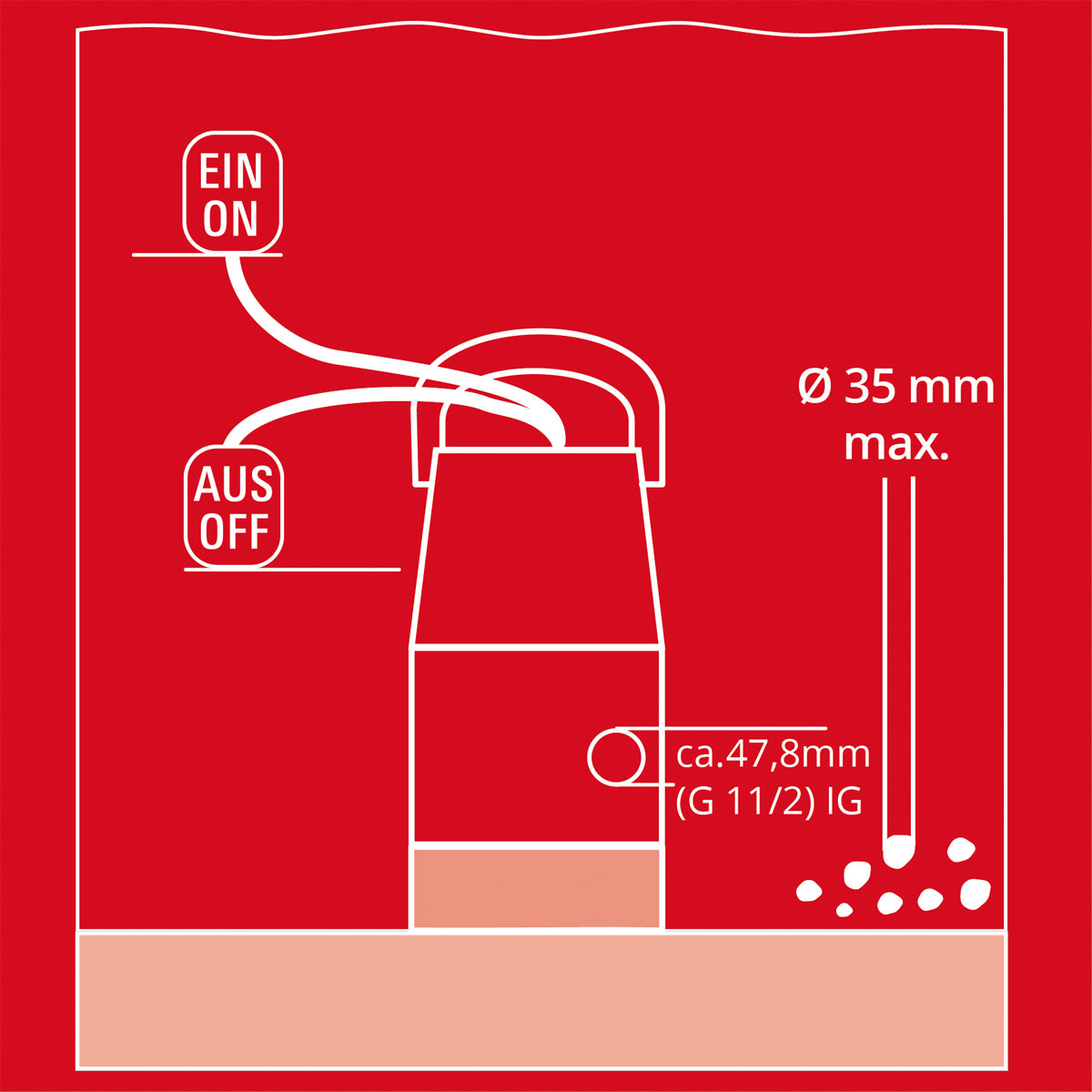 Einhell  Schmutzwasserpumpe GC-DP 7035 LL Bild 9