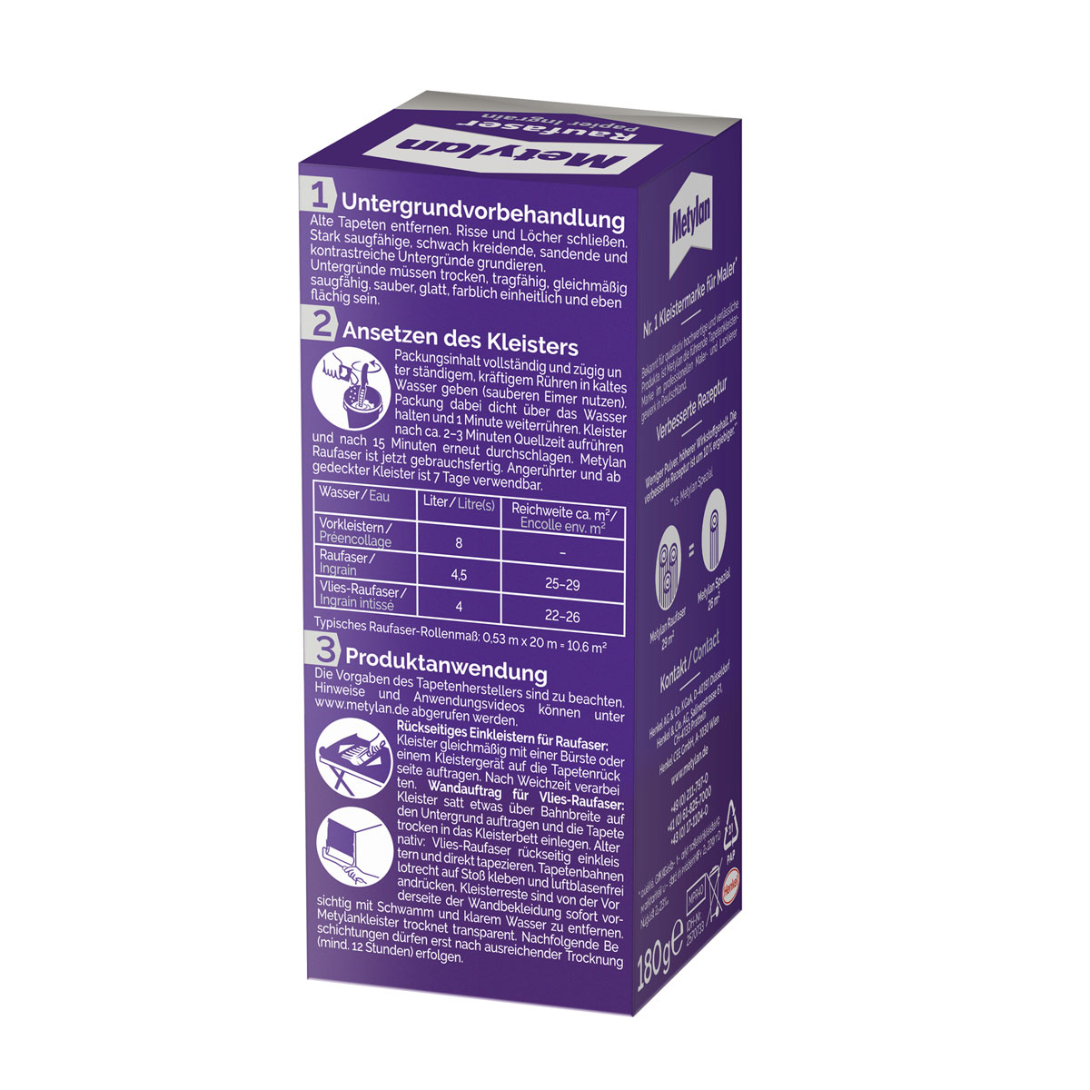 Metylan Kleister Raufaser 180 g Bild 2
