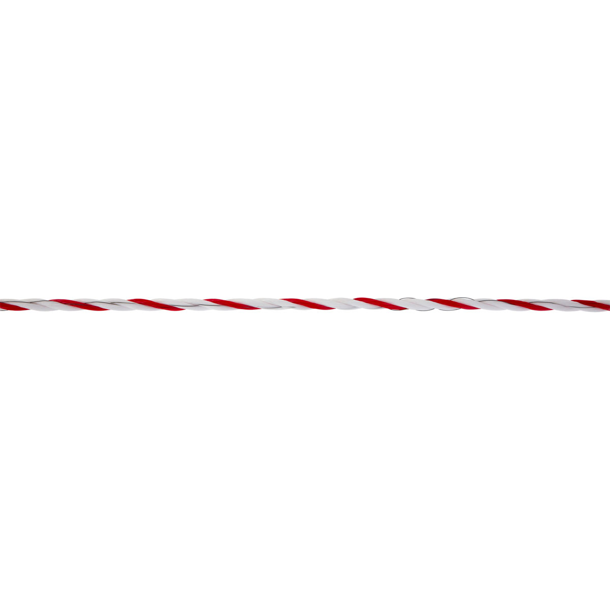 Weidezaunseil TopLine Plus 200 m Durchmesser 6 mm weiß-rot
