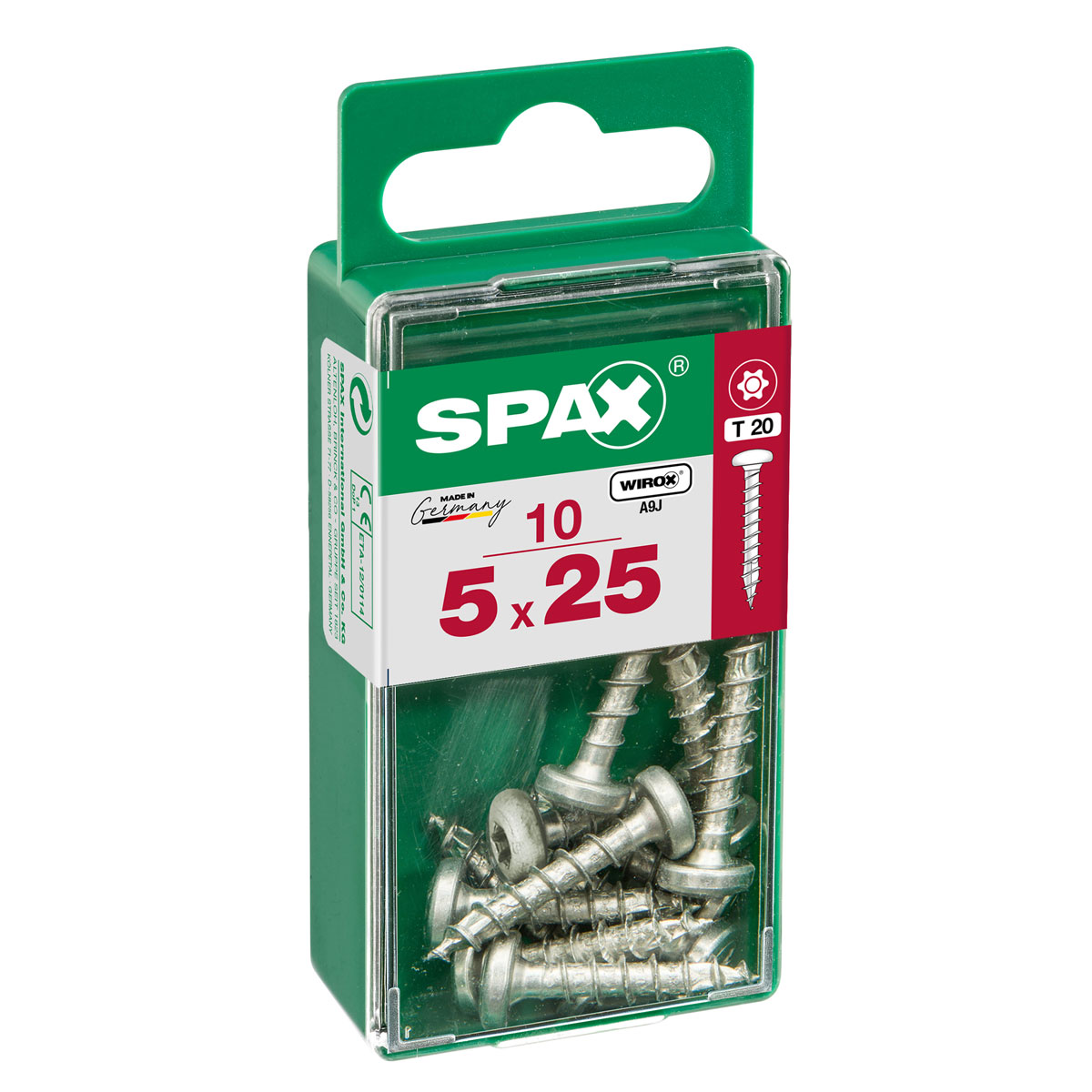 Spax Universalschraube WIROX Rundkopf 5 x 25 mm Torx 10 Stück Spax Universalschraube WIROX Rundkopf 5 x 25 mm Torx 10 Stück