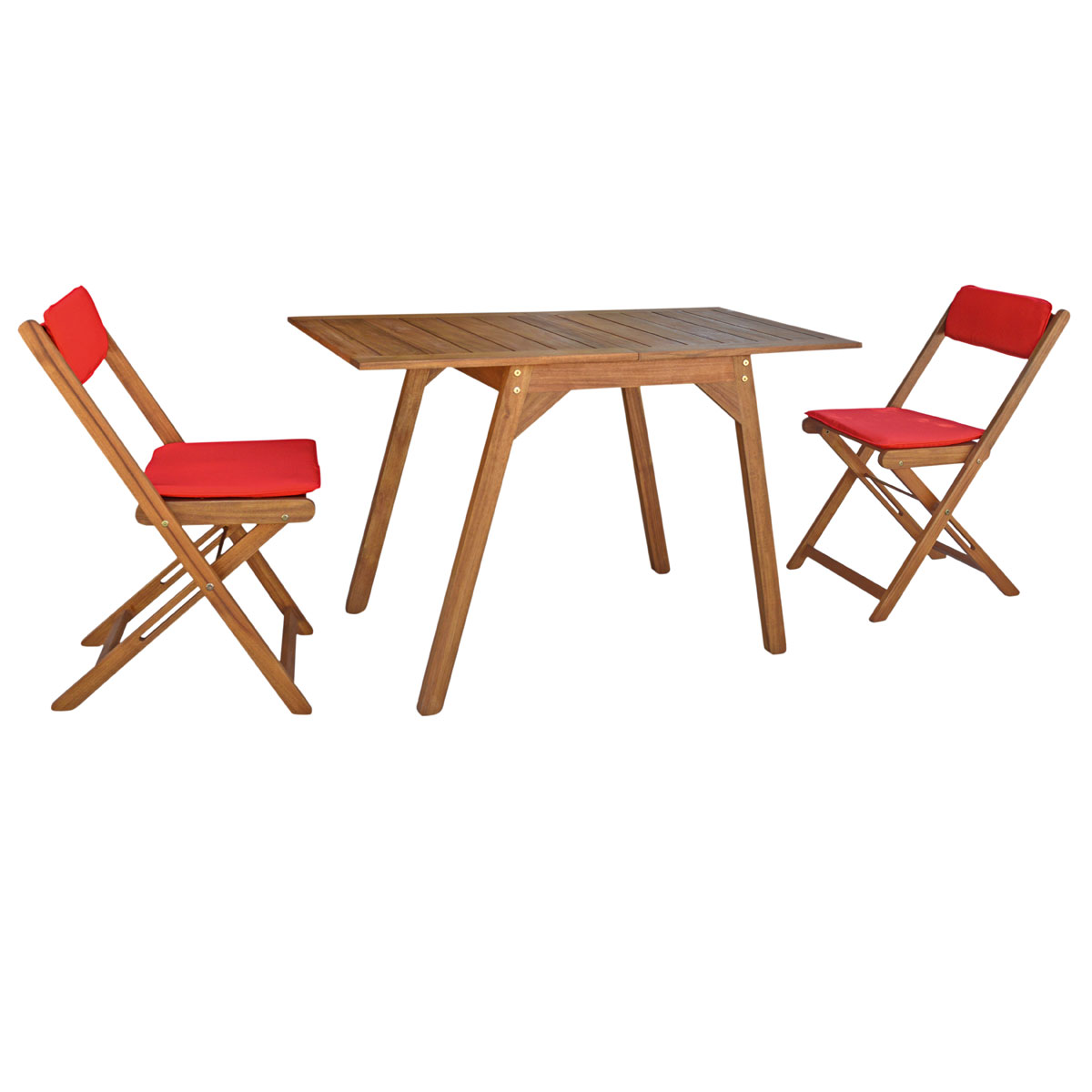 Haveson Balkonstuhl Rhodos 41,5 x 81 x 55 cm Eukalyptus Bild 3