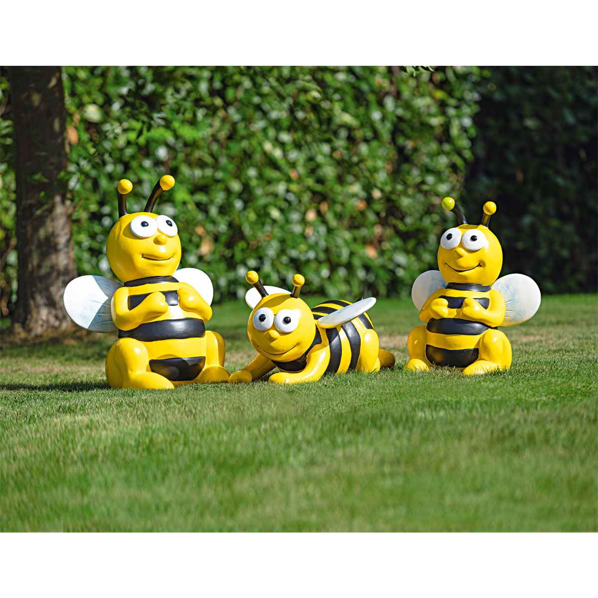 Gartenfigur Biene sitzend 26 x 47 x 30 cm Bild 2