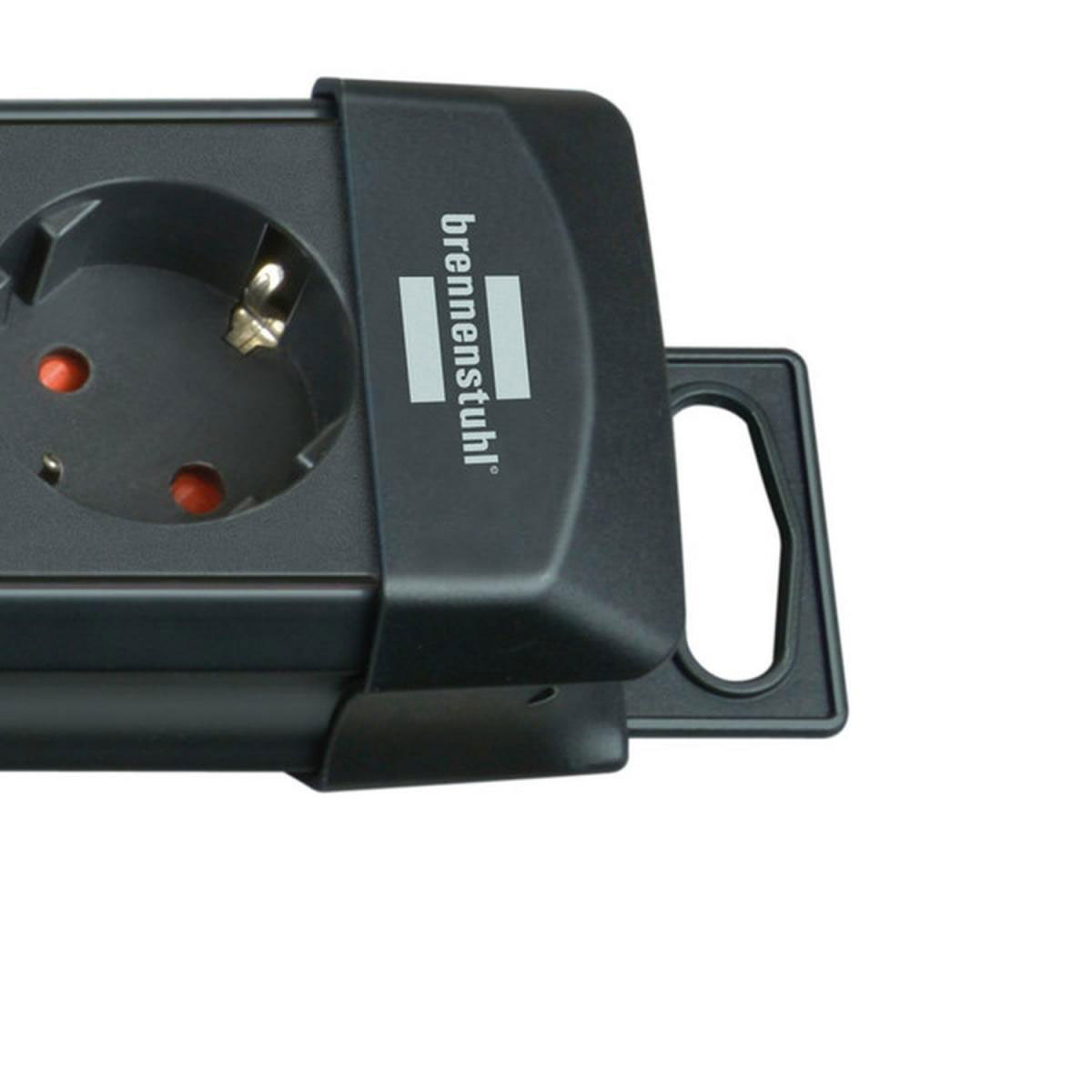 Brennenstuhl Steckdosenleiste Premium-Line mit Schalter 6-fach schwarz Bild 2
