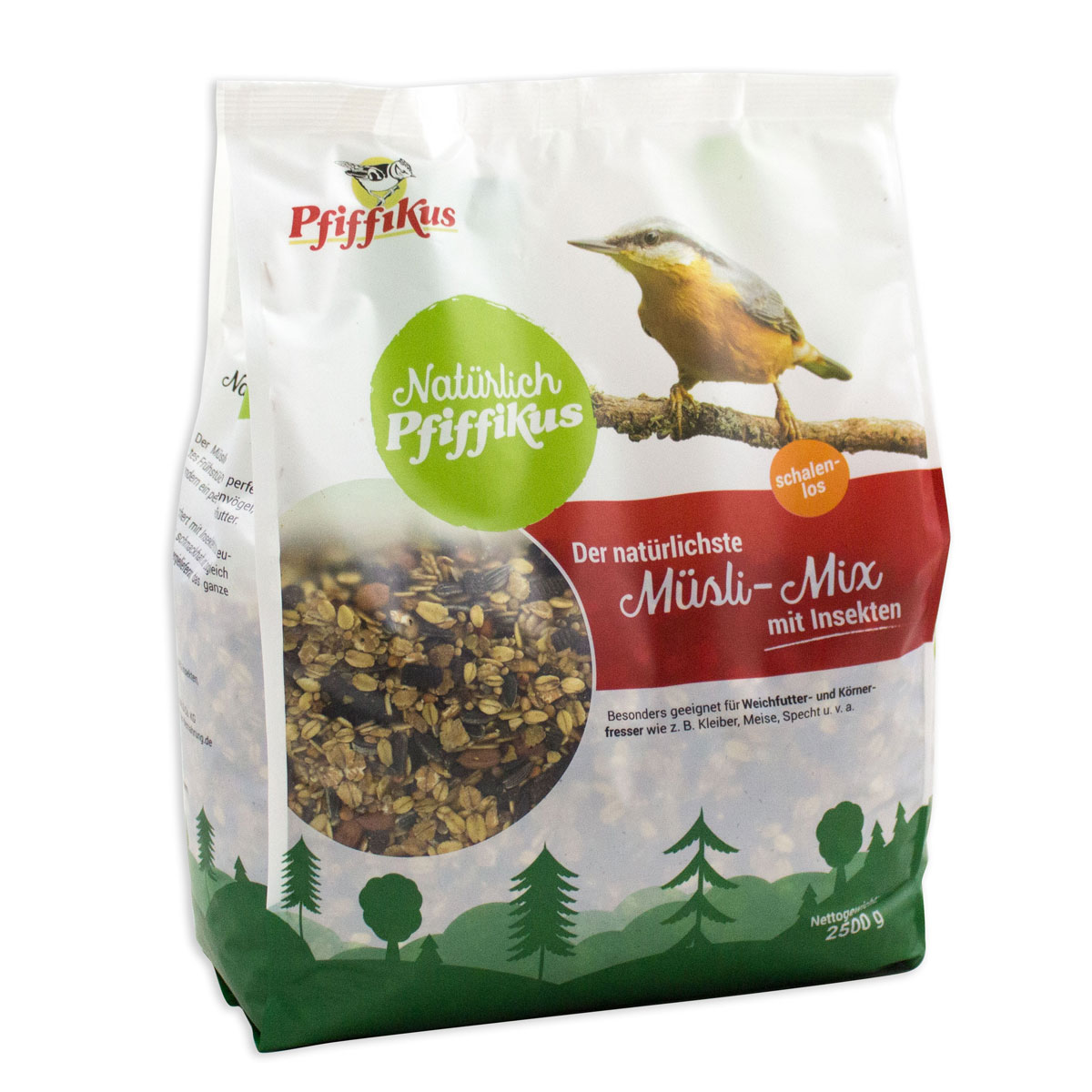 Pfiffikus Natürlich Müsli-Mix 2,5 kg mit Insekten