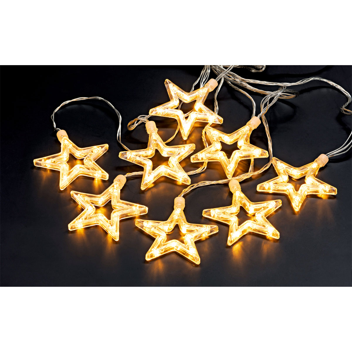 Ambientis Sternen-Lichterkettenvorhang für Außen Bild 3