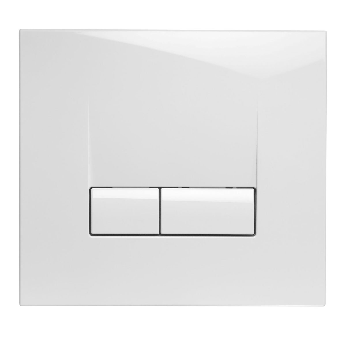 Cornat Betätigungsplatte eckig weiß