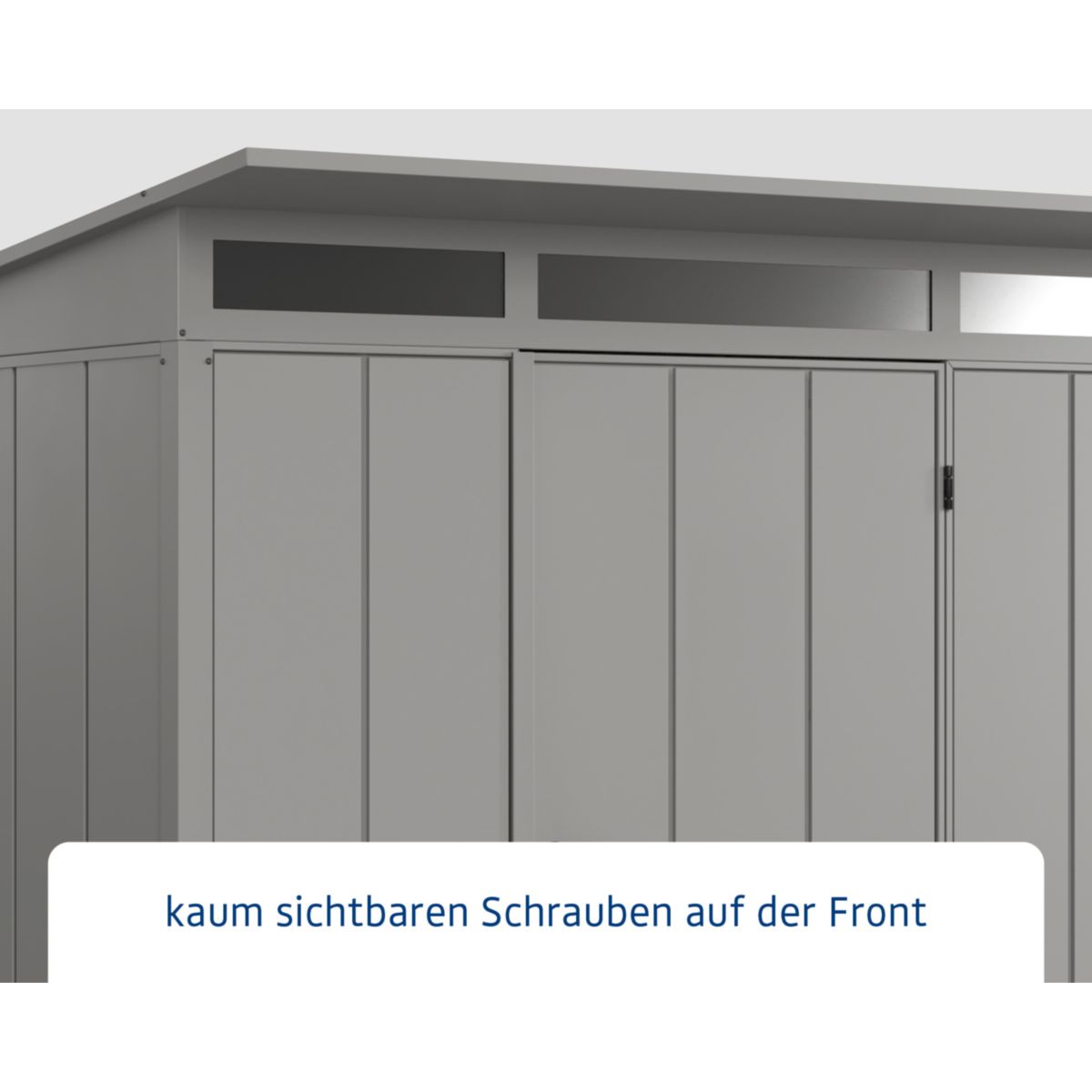EcoStar  Gerätehaus Elegant-PTyp 2RAL9007 1 flg Bild 4