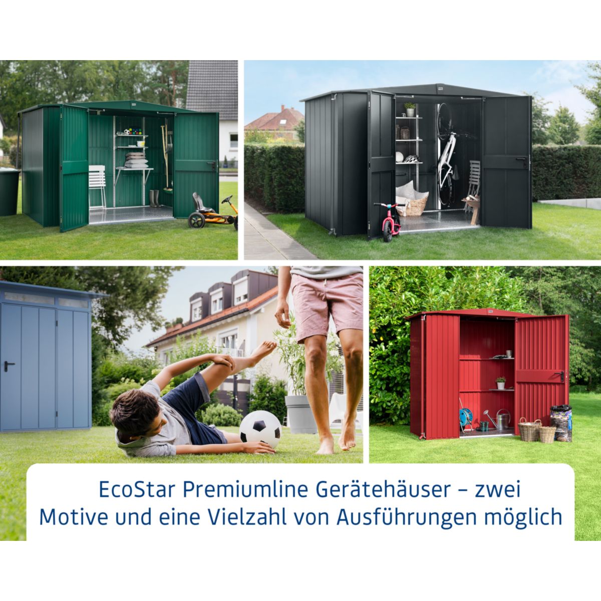EcoStar  Gerätehaus Trend-STyp 3RAL9007 2 flg Bild 13