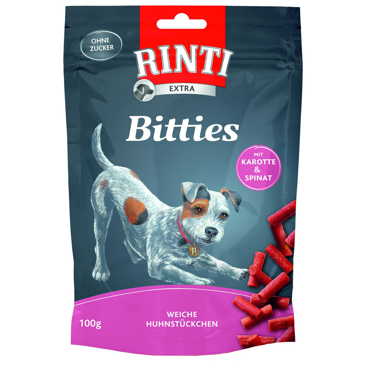 Rinti  Snack Bitties Huhn Karotte  Spinat 100g
