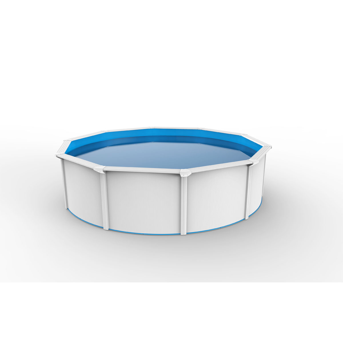 Stahlwandpool-Set Nuovo de Luxe II Durchmesser 360 x 120 cm inkl Leiter Bild 1