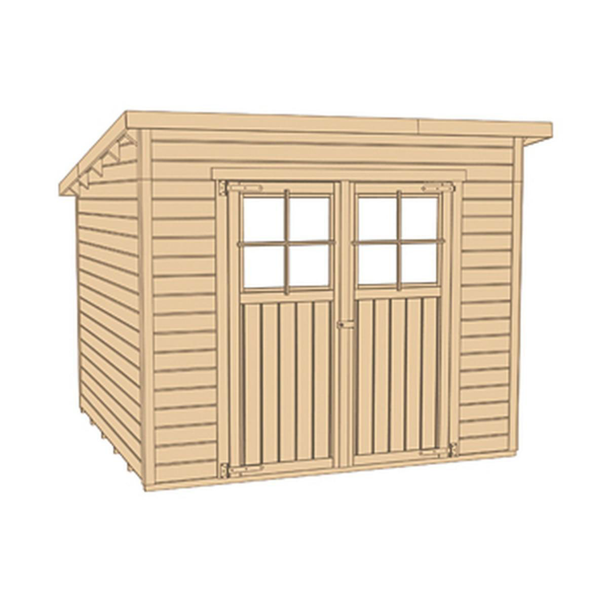 Weka Gartenhaus 325 Größe 2 lasiert Bild 4