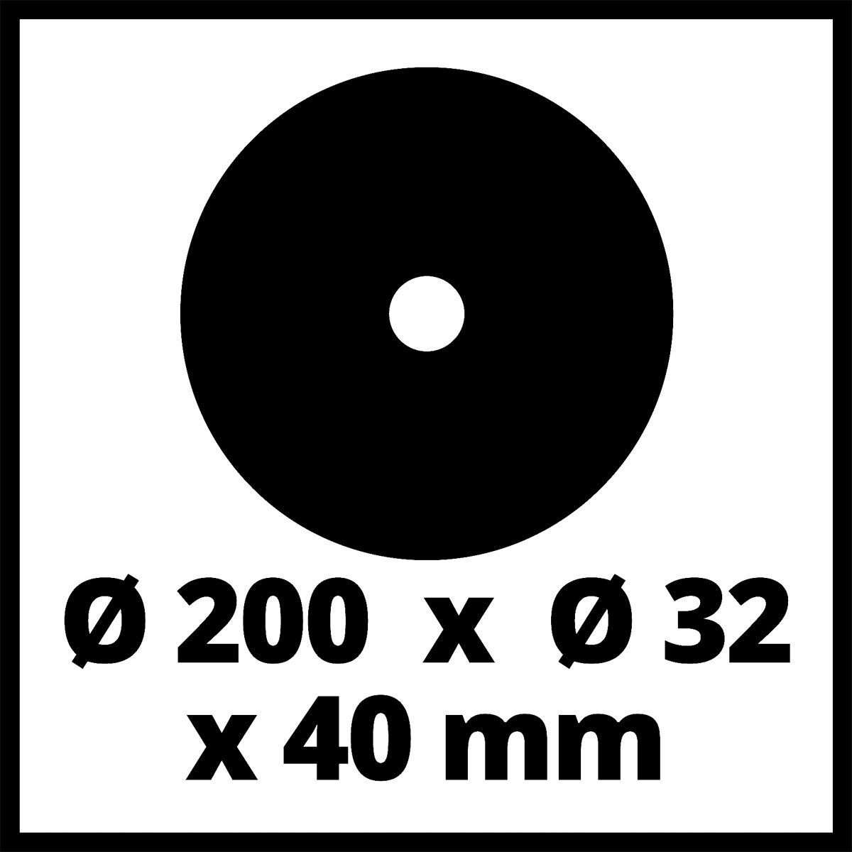Einhell  Schleifscheibe 200 x 32 x 40 mm Bild 2