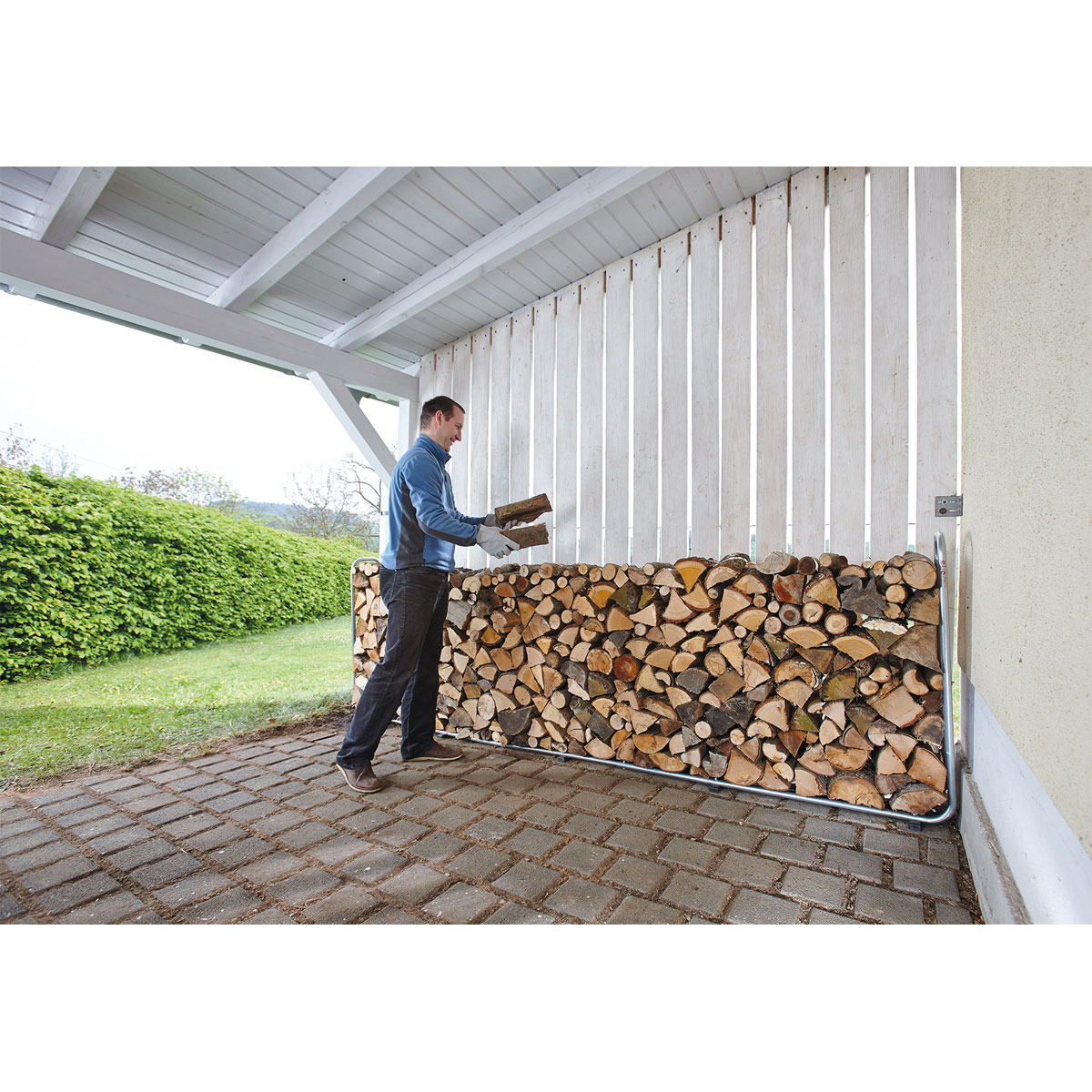 Wolfcraft  Stapelhilfe Modular XXL für Brennholz Bild 2