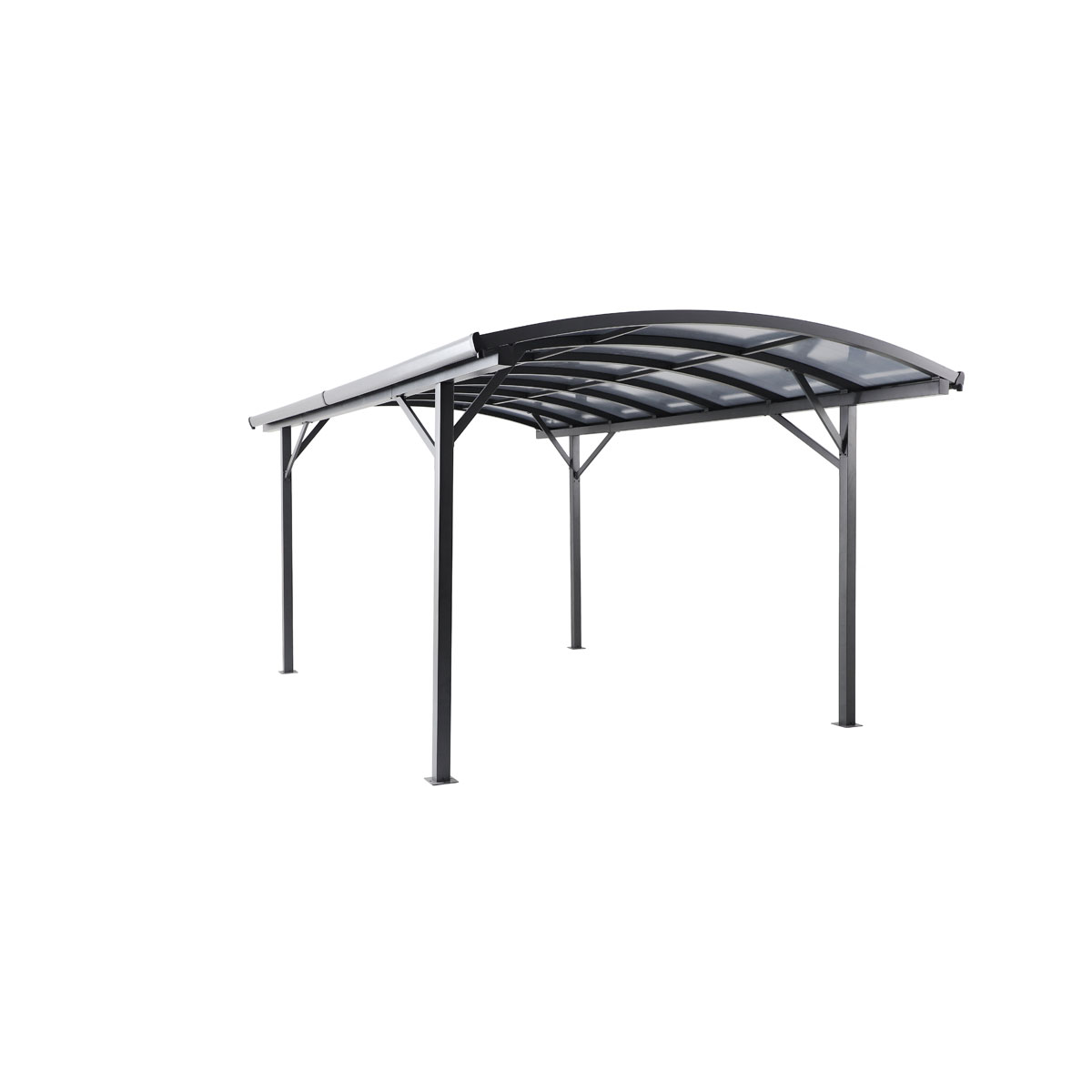 Durabil Aluminium-Carport antrahzit 2,9 x 2,4 x 5 m Bild 5