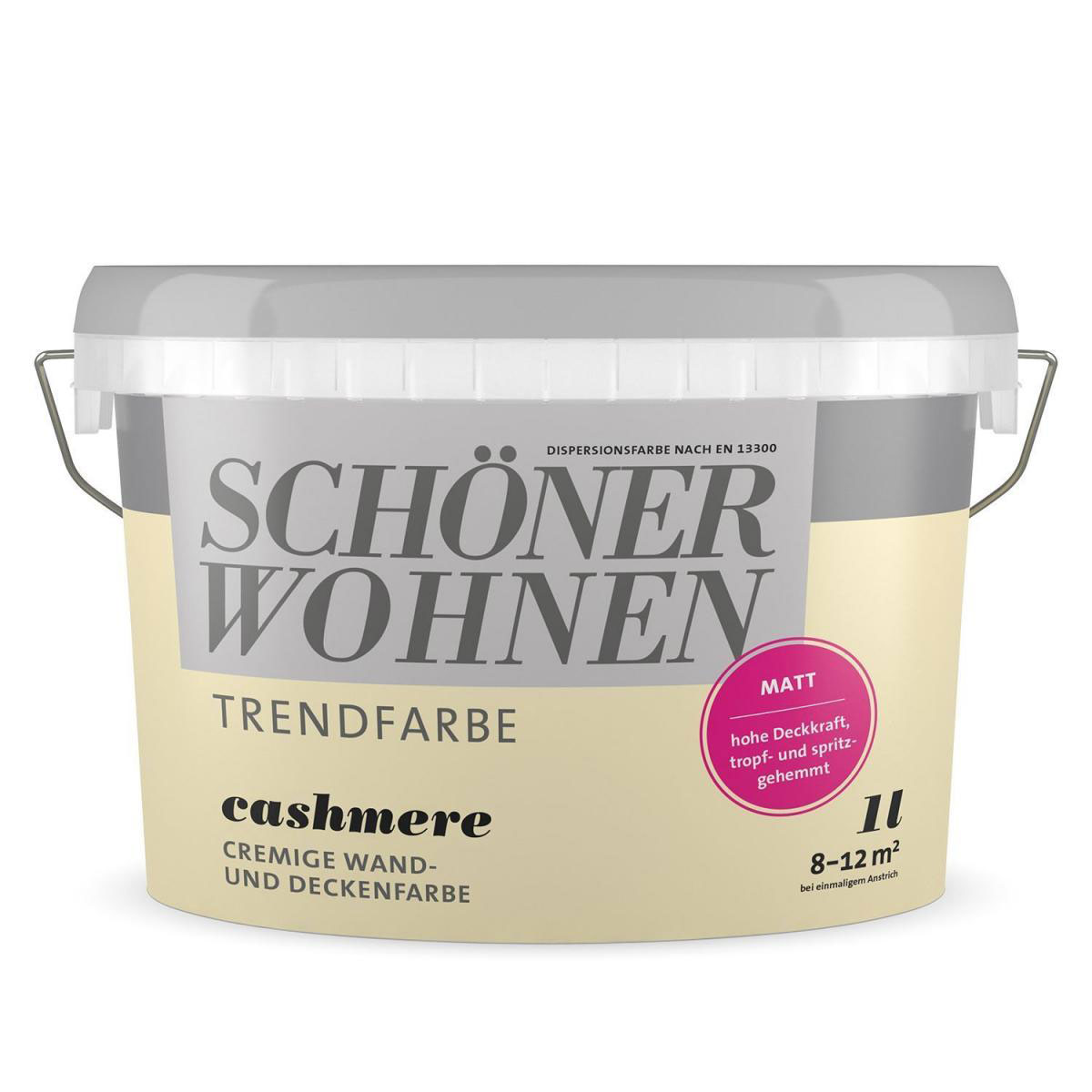 Schöner Wohnen Farbe Trendfarbe Cashmere Matt 1 L Bild 1