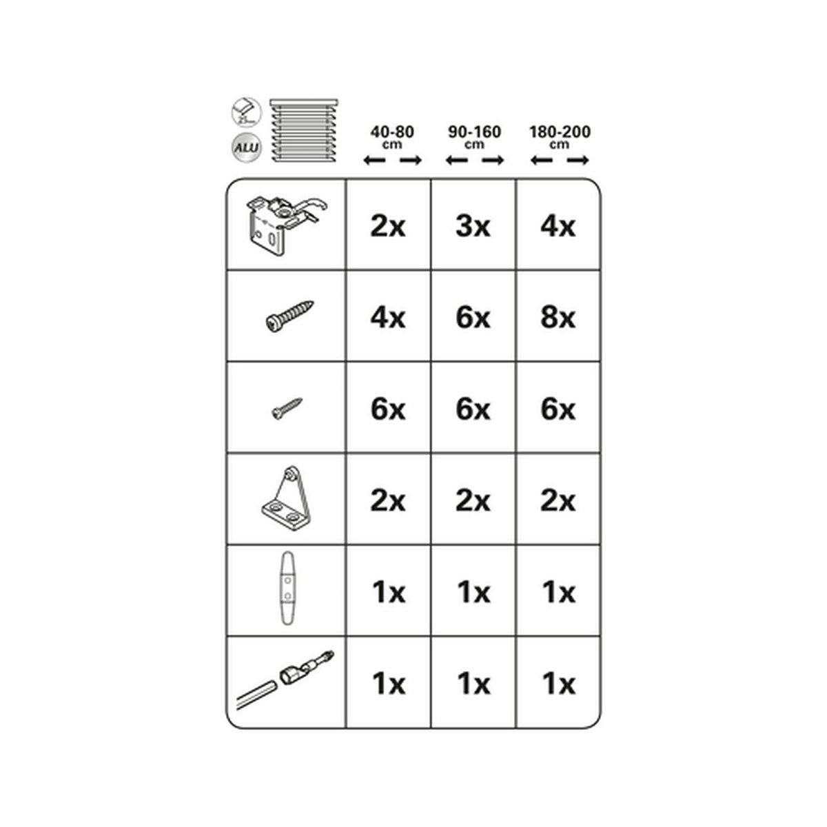 Gardinia Aluminium-Jalousie 120 x 130 cm weiß Bild 6