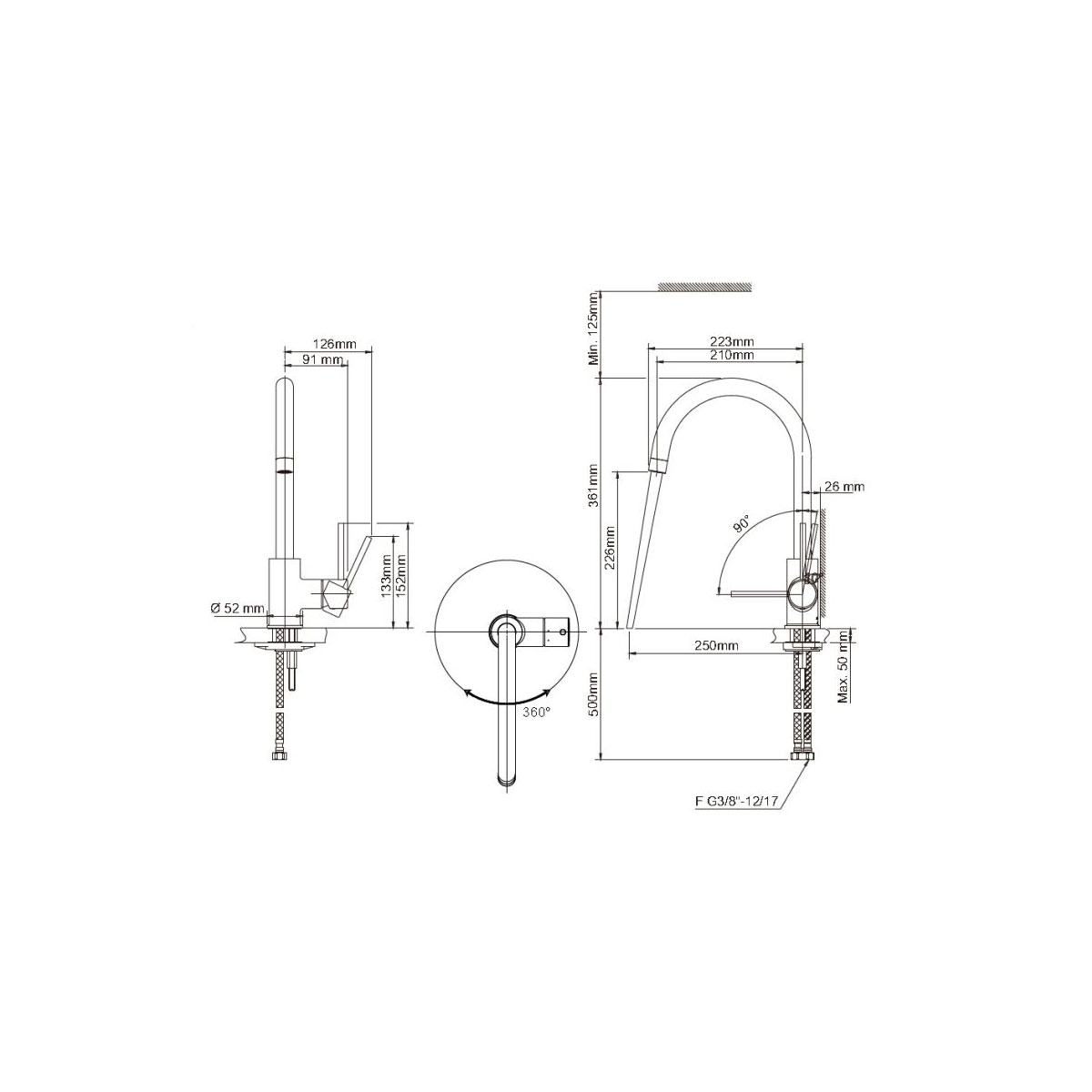 Lenz  Küchenarmatur LIO schwarz Bild 3
