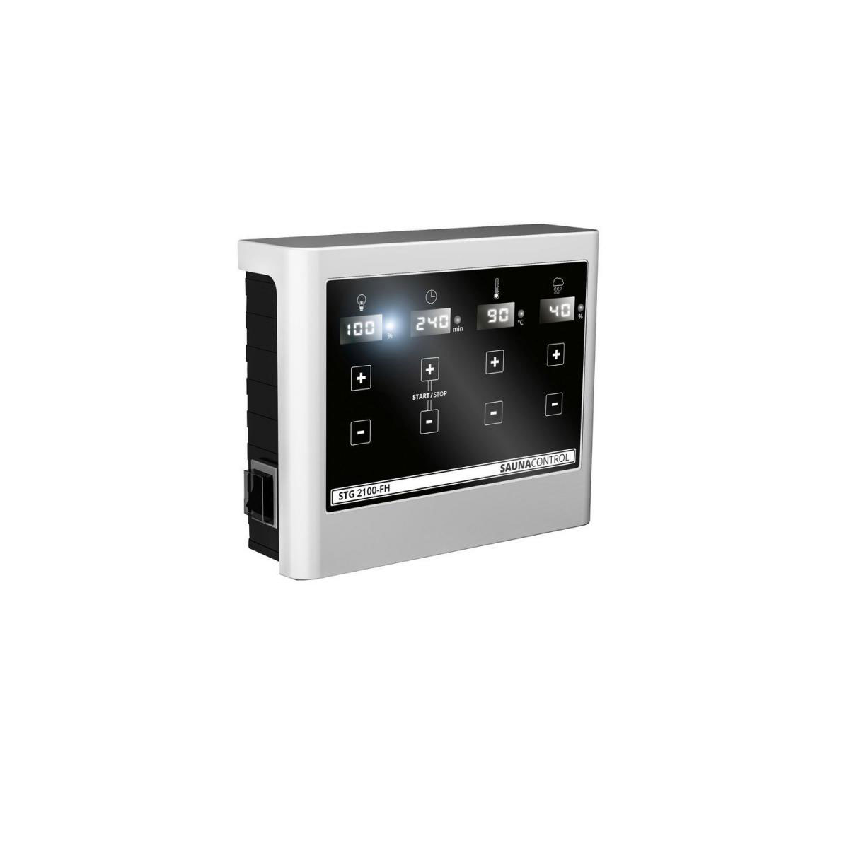 Karibu Saunahaus Skrollan 3 38 mm 9 kW Bio Ofen externe Strg Milchglastür Bild 5