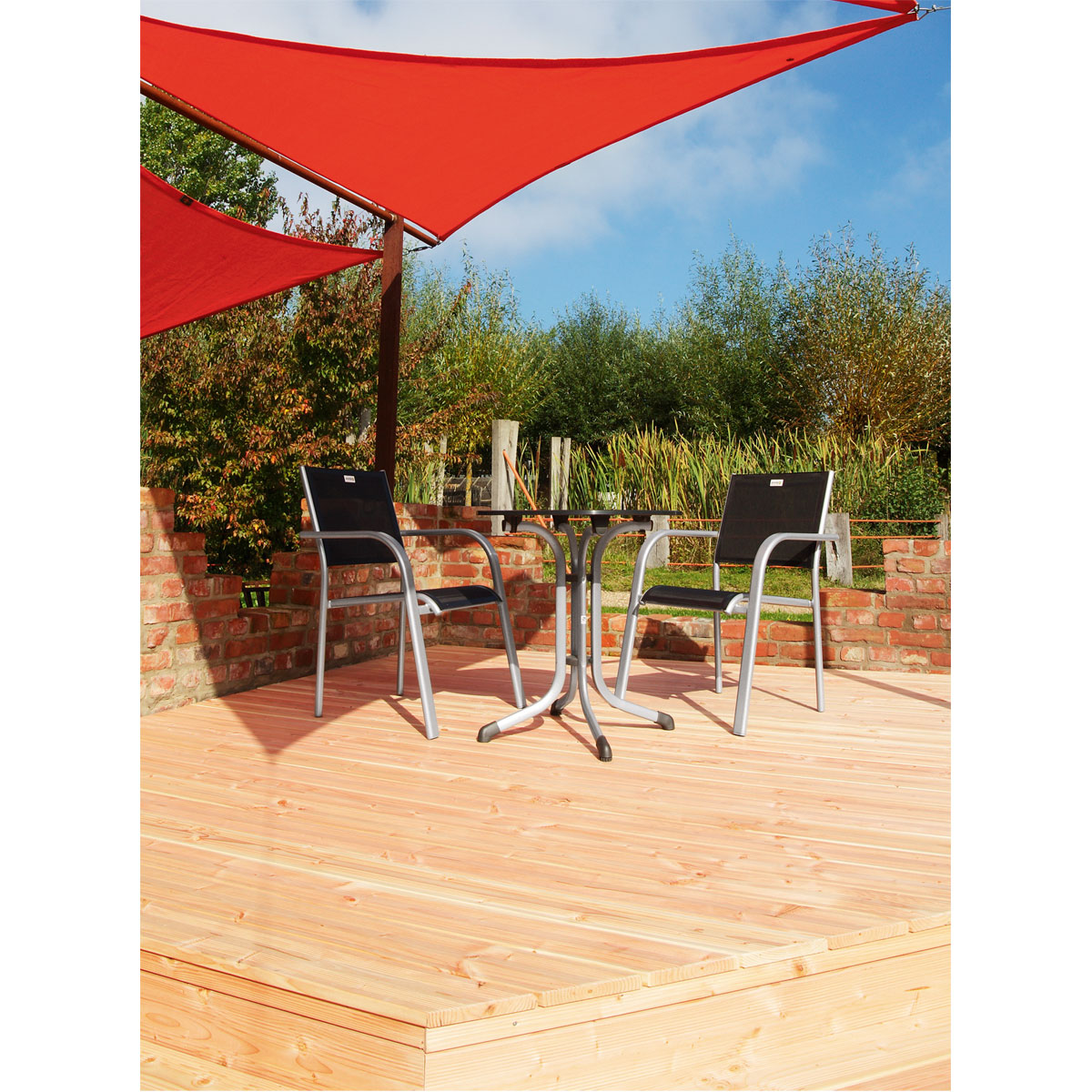 Rettenmeier Terrassendiele geriffelt 200 x 12 x 2,1 cm Bild 5