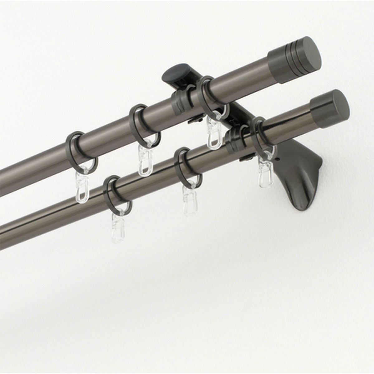 Gardinia Endstück Chicago Zylinder für Durchmesser 20 mm titan Bild 2