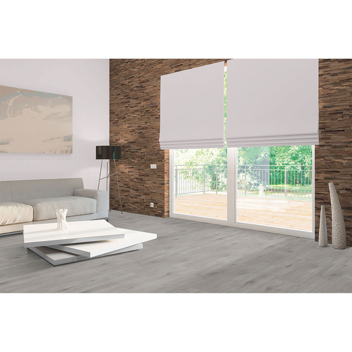 Indo Wandverkleidung Teak Classic Sumatra Natur 10er-Set Bild 3