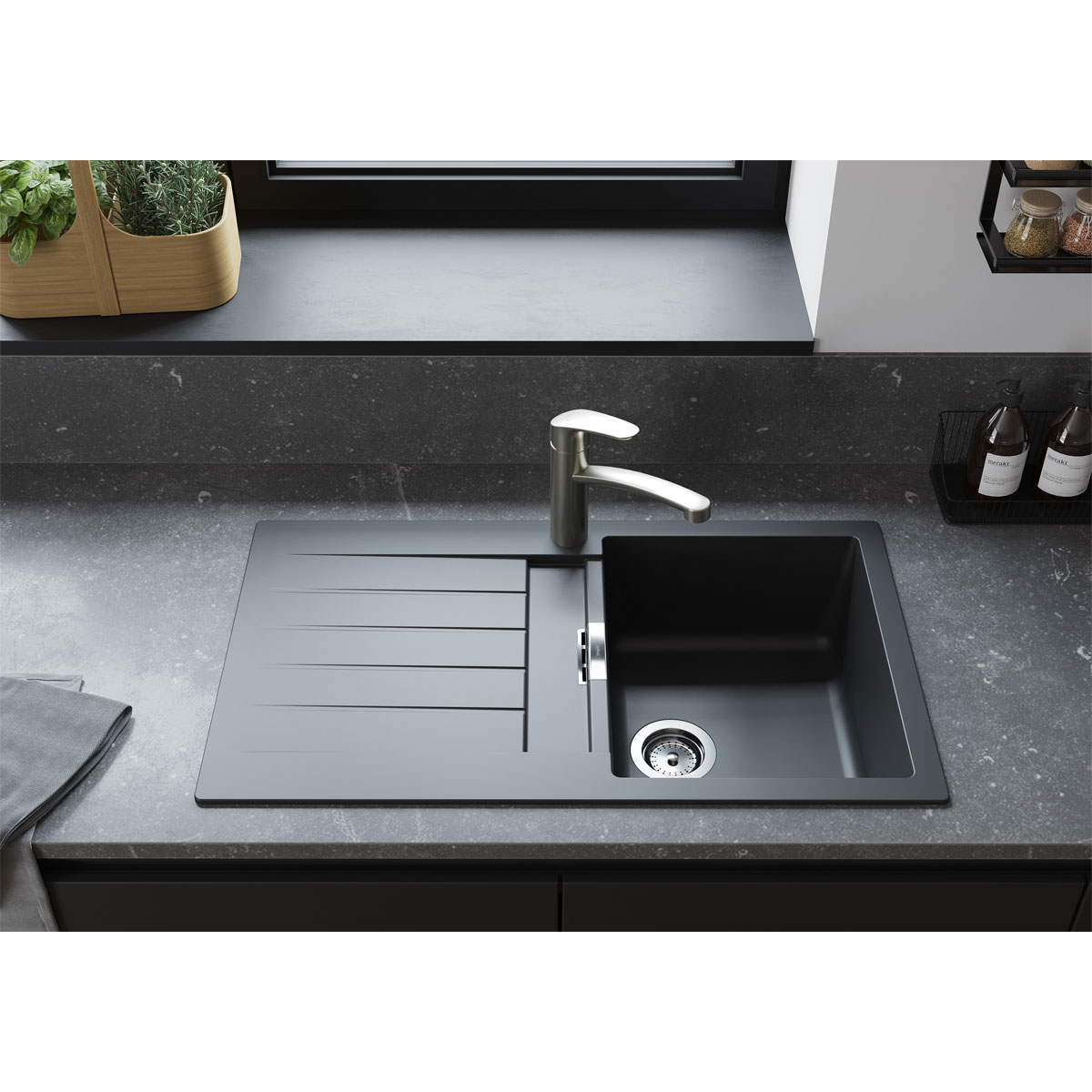 Hansgrohe  Einhebel-Küchenmischer 160 Focus M41 1 Strahlart Edelstahl Finish Bild 2