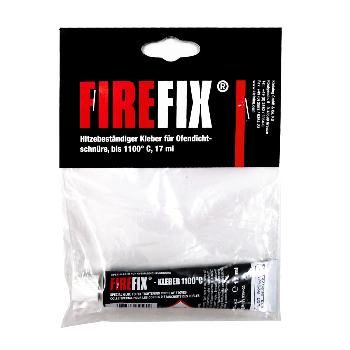 FIREFIX Hitzebeständiger Kleber 17 ml grau geruchlos