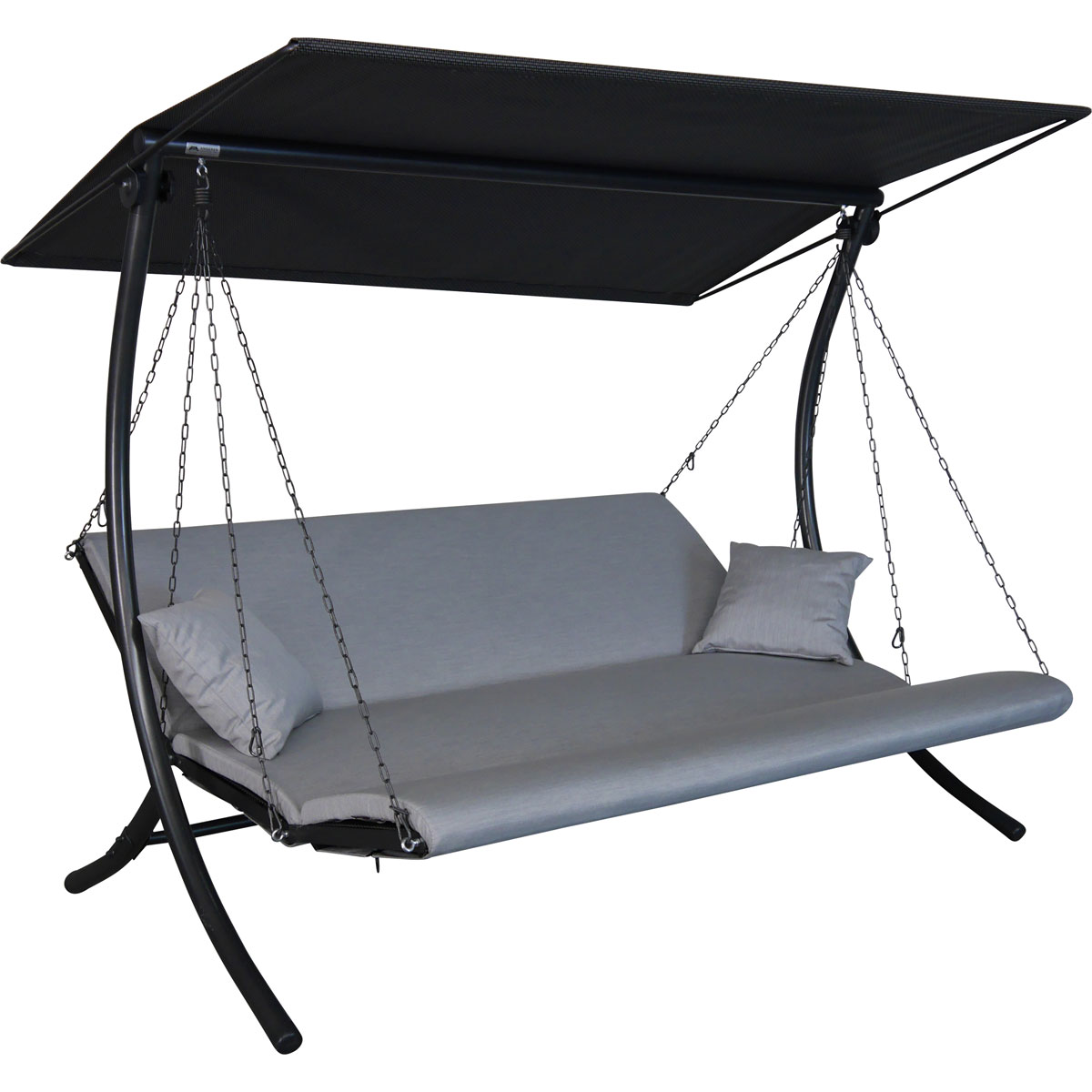 Angerer Freizeitmöbel GmbH Hollywoodschaukel Swing 3-Sitzer Zip granit