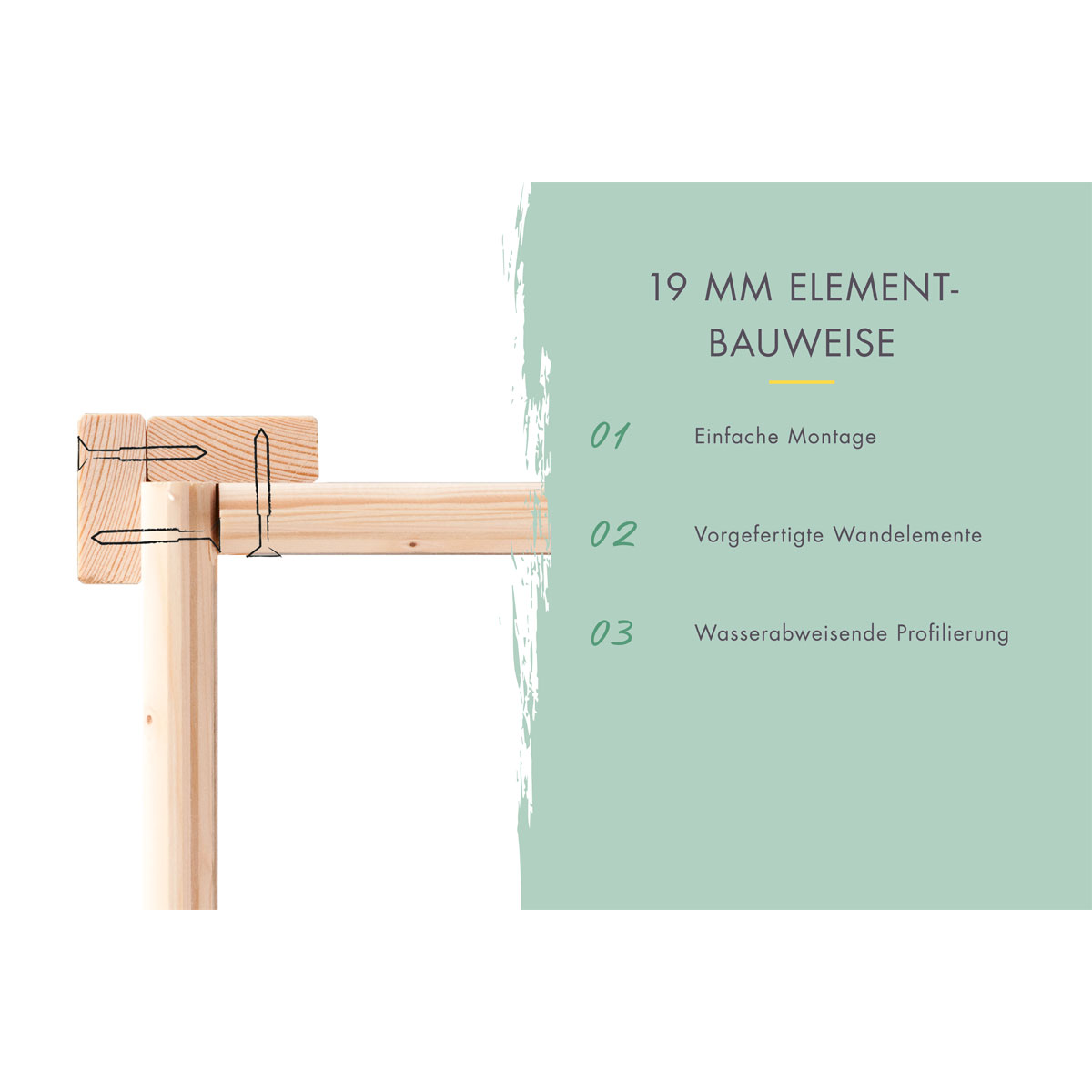 Karibu Gartenhaus Goerlitz terragrau Bild 8