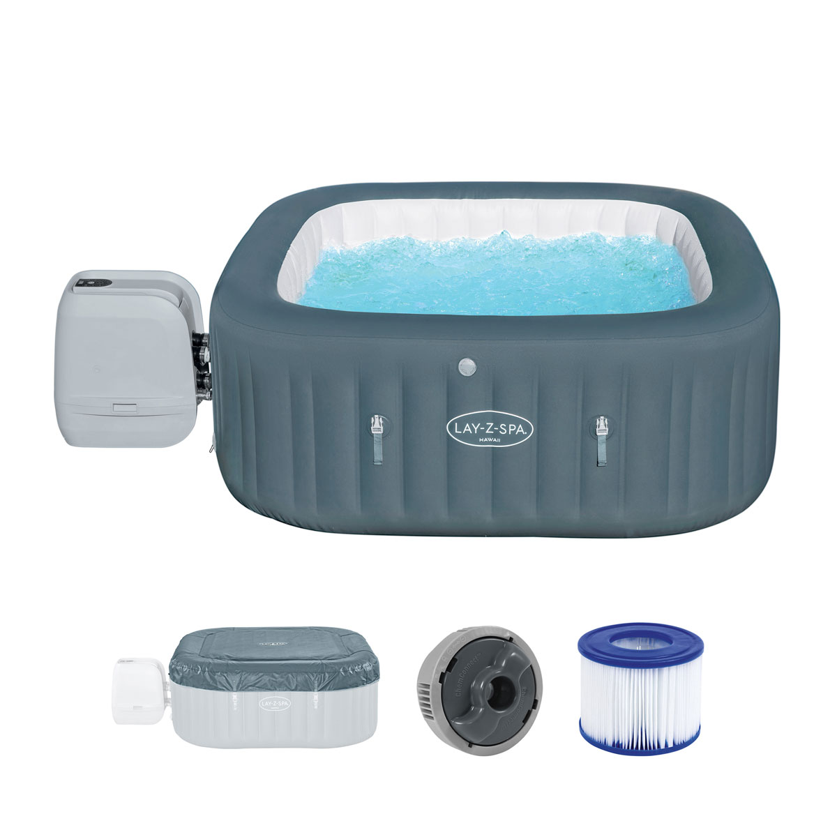 Bestway Whirlpool LAY-Z-SPA Hawaii HydroJet Pro 180 x 180 x 71 cm Bild 11