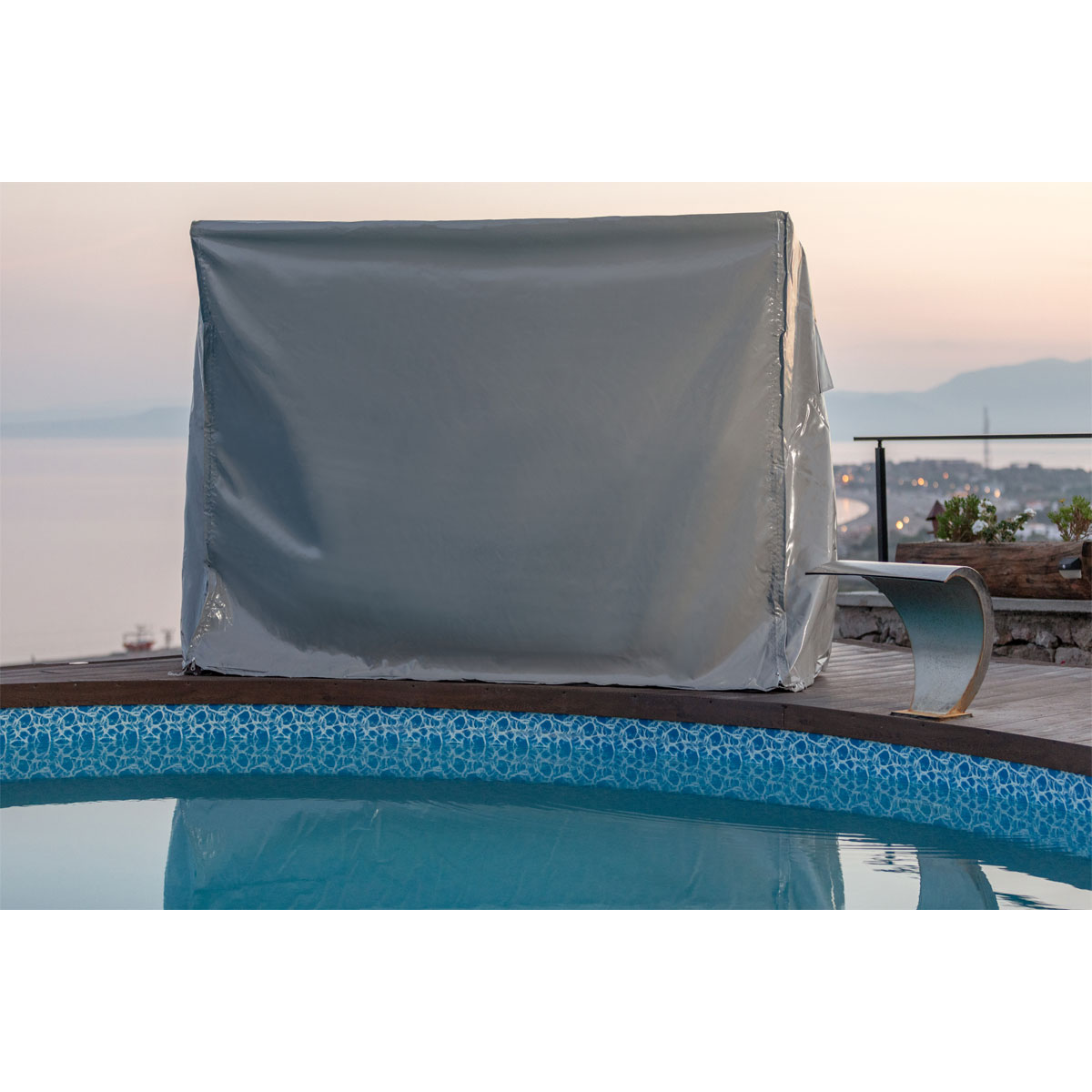 Westmann Hollywoodschaukel Abdeckung Pera 2000 121x193x187cm Grau Bild 3