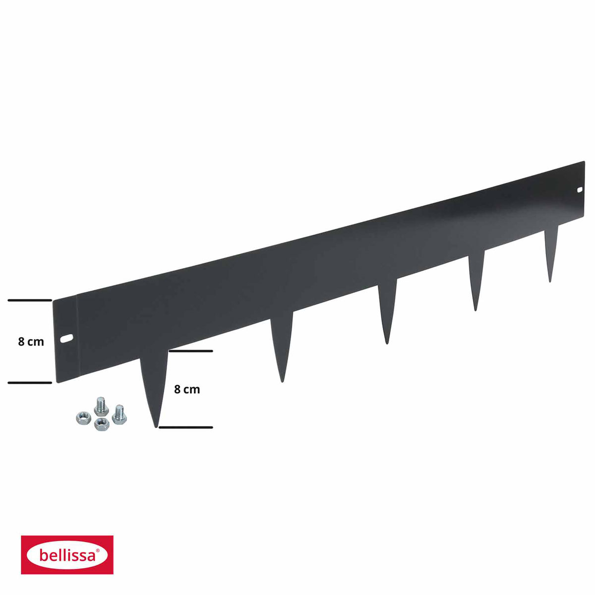 Rasenkante Spina anthrazit 103 x 16 cm 2er Set