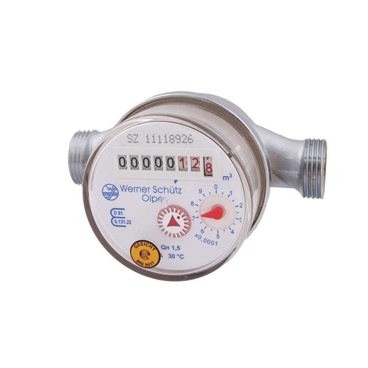 Wasserzähler für Kaltwasser Qn 1,5 110 mm R 1/2"