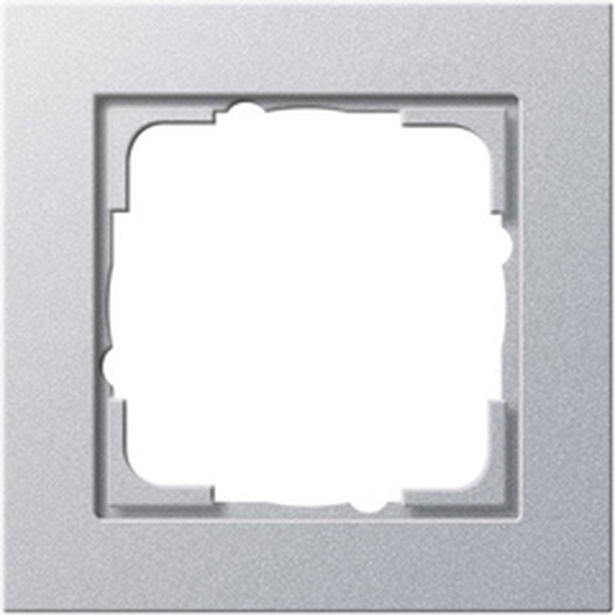 Gira Abdeckrahmen E2 1-fach aluminiumfarben