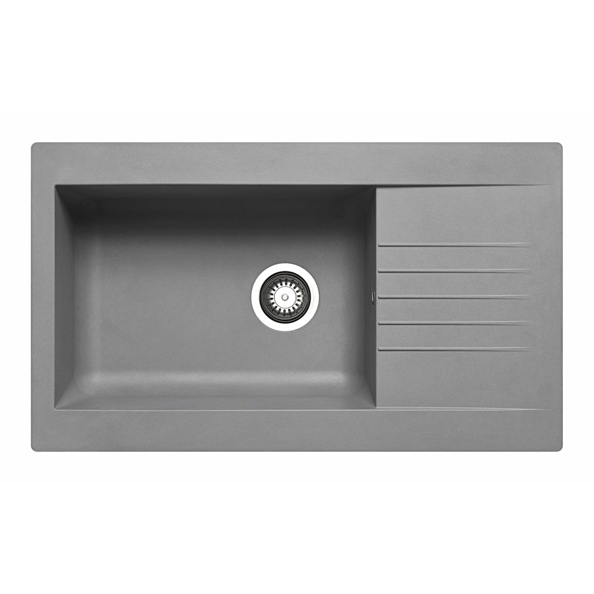 Pyramis  Einbauspüle Siroko grau 86 x 50 cm