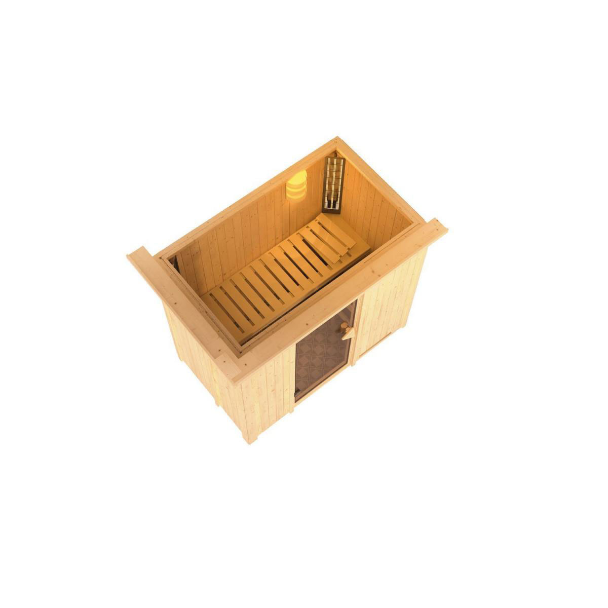 Karibu Variado Fronteinstieg ohne Zubehör mit Kranz Energiespartür Bild 3