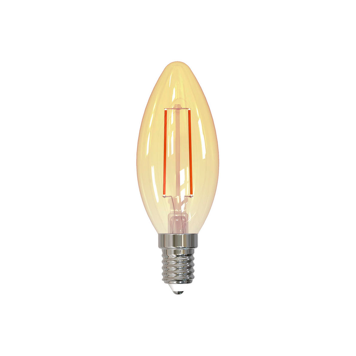 MÃ¼ller Licht LED Leuchtmittel Retro Kerze E14 2,2W gold
