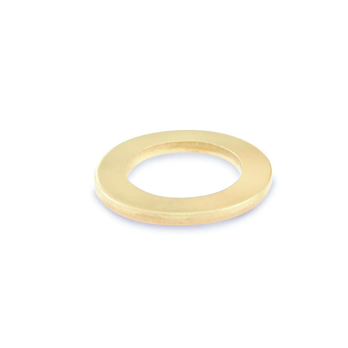 Suki Fitschenring 9 x 15 x 2 mm vermessingt 9mm