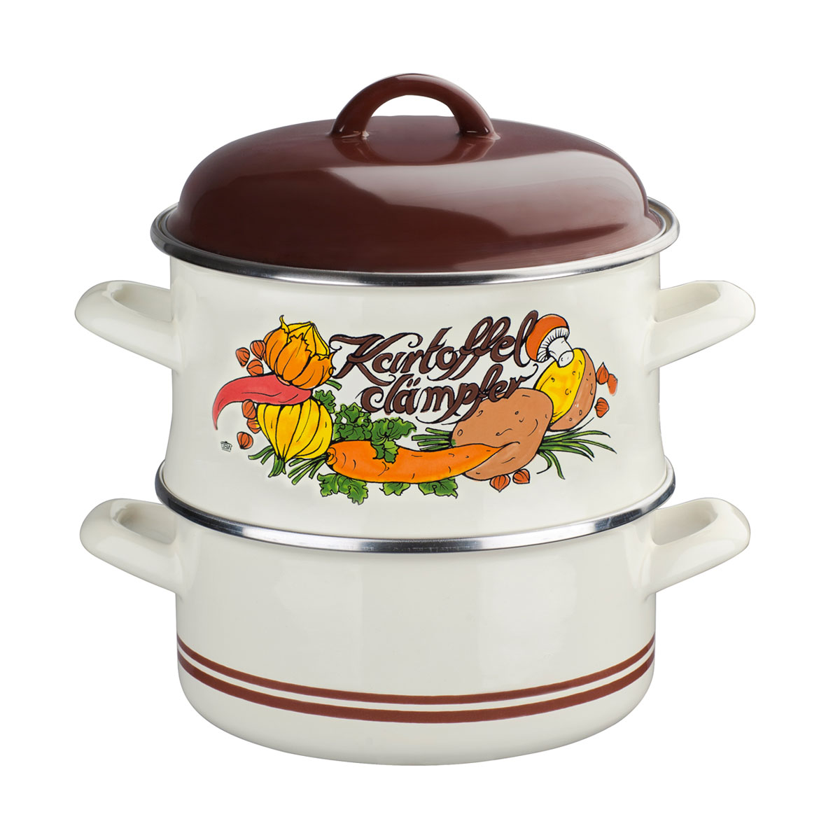 GSW Gemüsedämpfer mit Deckel 18cm 3L