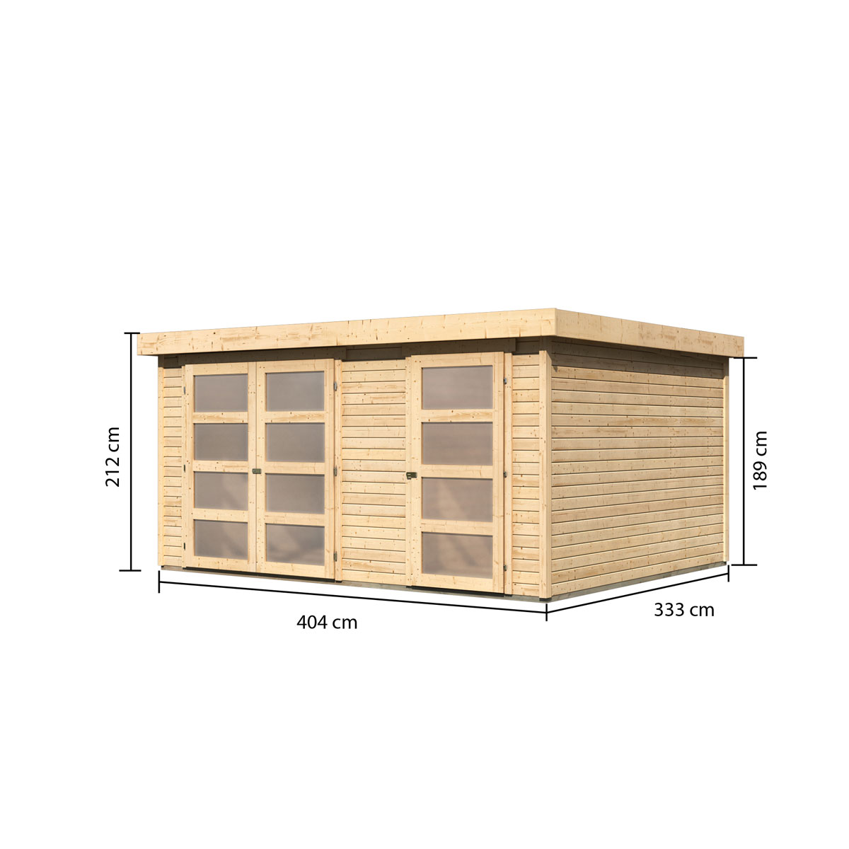 Karibu Gartenhaus Muehlentrup 3 naturbelassen Bild 4