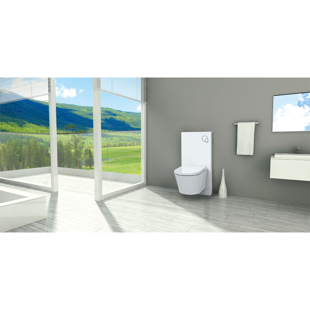 Valblue Sanitärmodul für Wand-WC weiß Bild 7