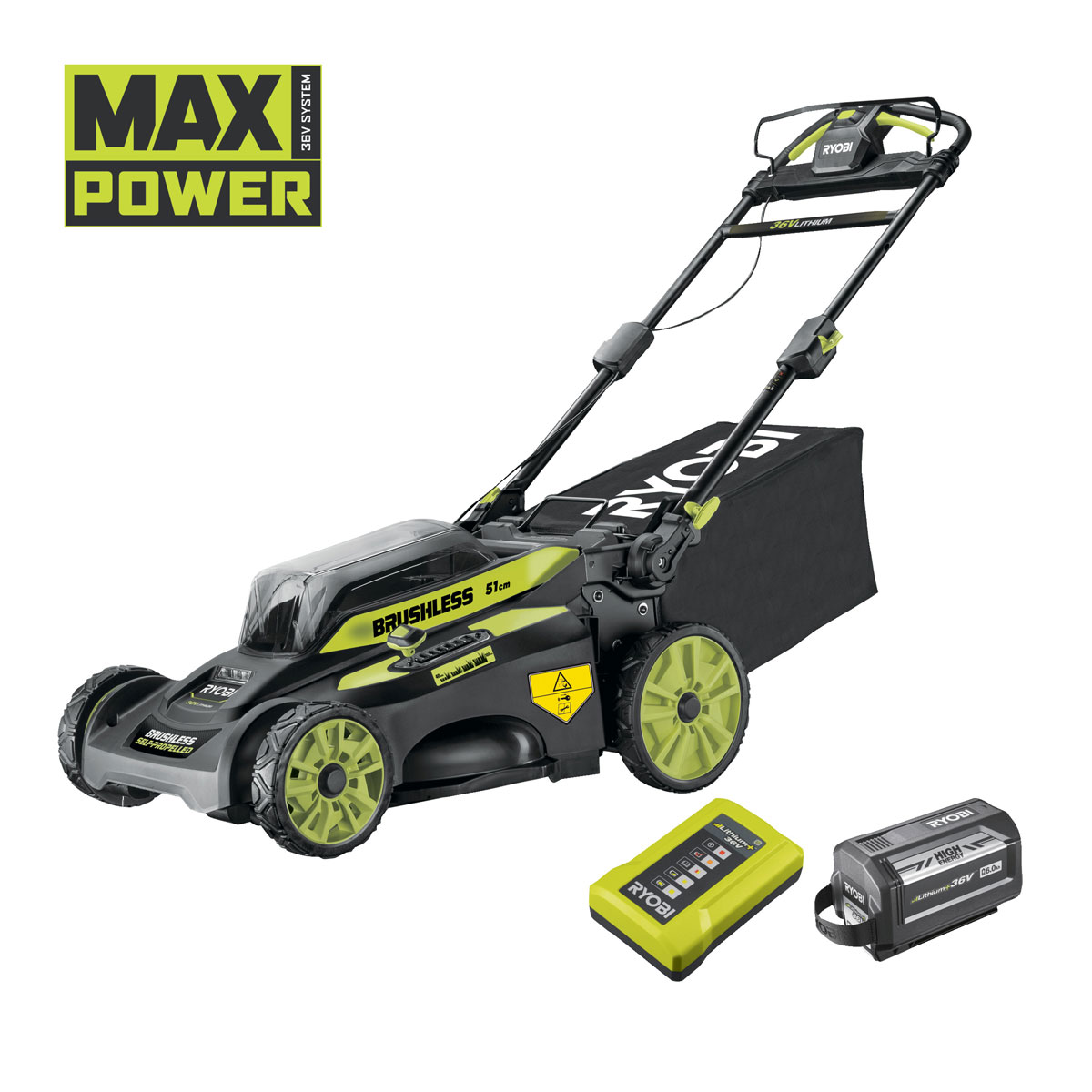 Ryobi  Akku-Rasenmäher-Set RY36 LMX51A-160 inkl Akku und Ladegerät Bild 1