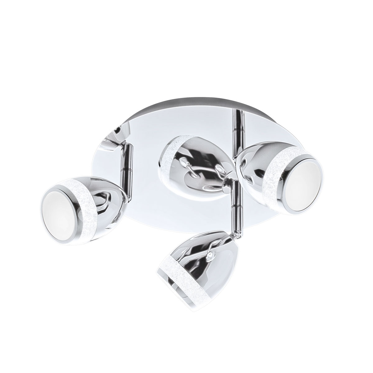 Briloner LED-Spotserie 3 Spots silber