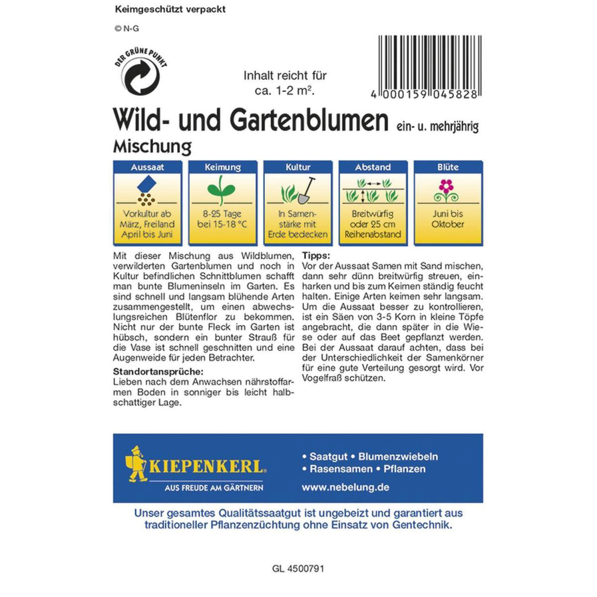 Kiepenkerl Wild- und Gartenblumen Mischung ein- und mehrjährig Profi-Line Bild 2