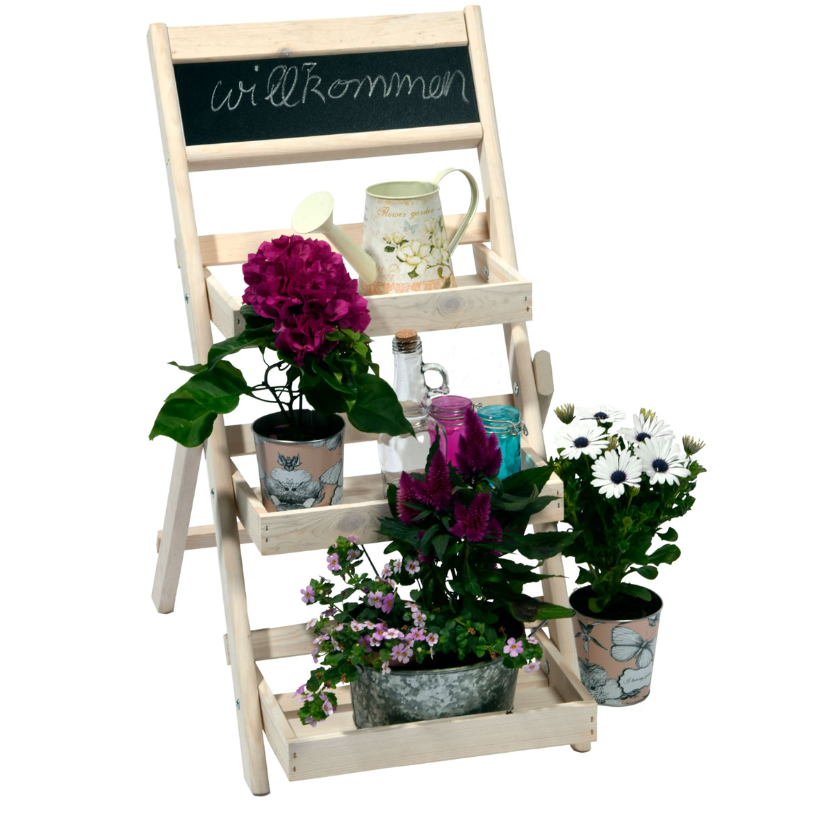 dobar Frühbeet-Aufsatz für Hochbeet 128 x 67 x 31,5 cm Kiefer natur Bild 3