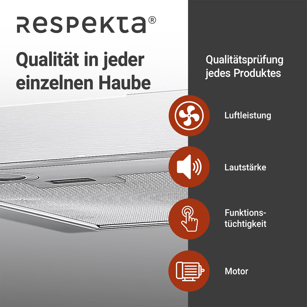 Respekta Blockhaube CH 22098IXB silber 60 cm Bild 8