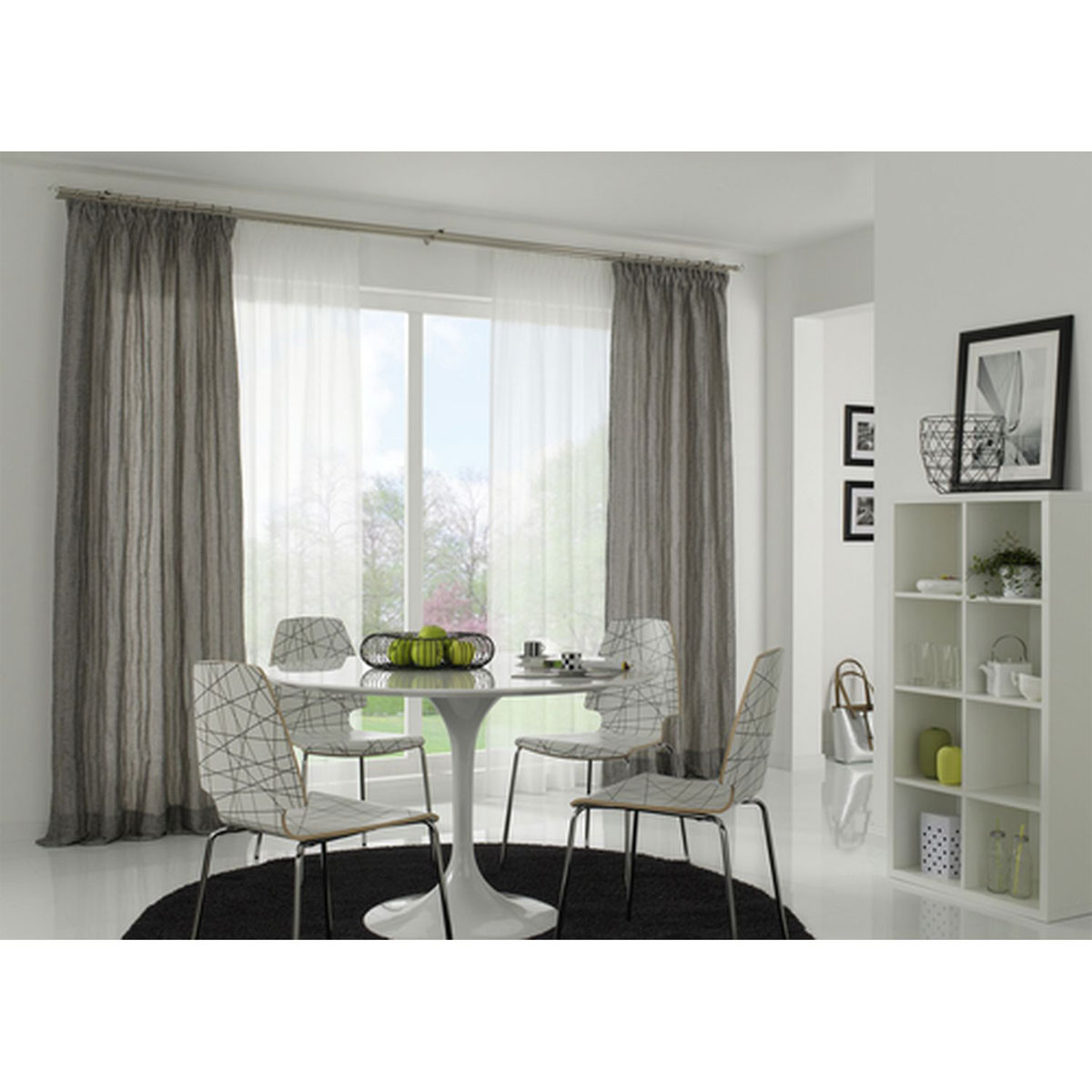 Gardinia Endstück Chicago Edition Facette Spitze für Durchmesser 20 mm Edelstahl-optik Bild 4