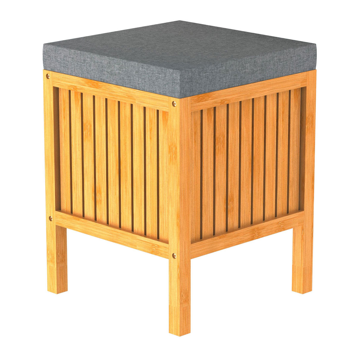 Schütte Bambus Wäschekorb mit Sitzkissen Bild 1